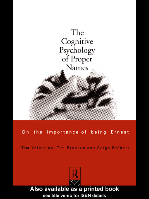 -Cognitive-Psychology-of-Proper-Names